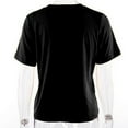 thumbnail image 3 of Babysbule Womens Summer Tops Unisex Funny Printed Pattern Casual Fashion Soild Color Short Sleeve Tops, 3 of 9