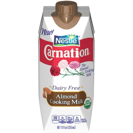 (2 pack) CARNATION Organic Almond Cooking Milk, 11 fl