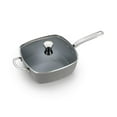 thumbnail image 1 of T-Fal Endura Granite 5 Quart 10.5 Inch Ceramic Square Multi Pot with Lid, Gray, 1 of 1