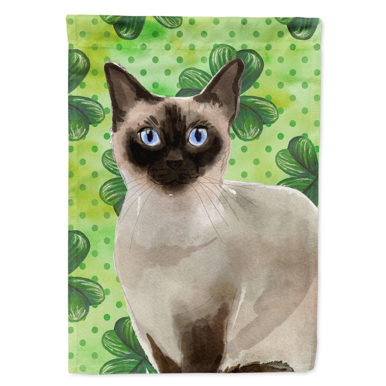 Siamese Shamrock Garden Flag