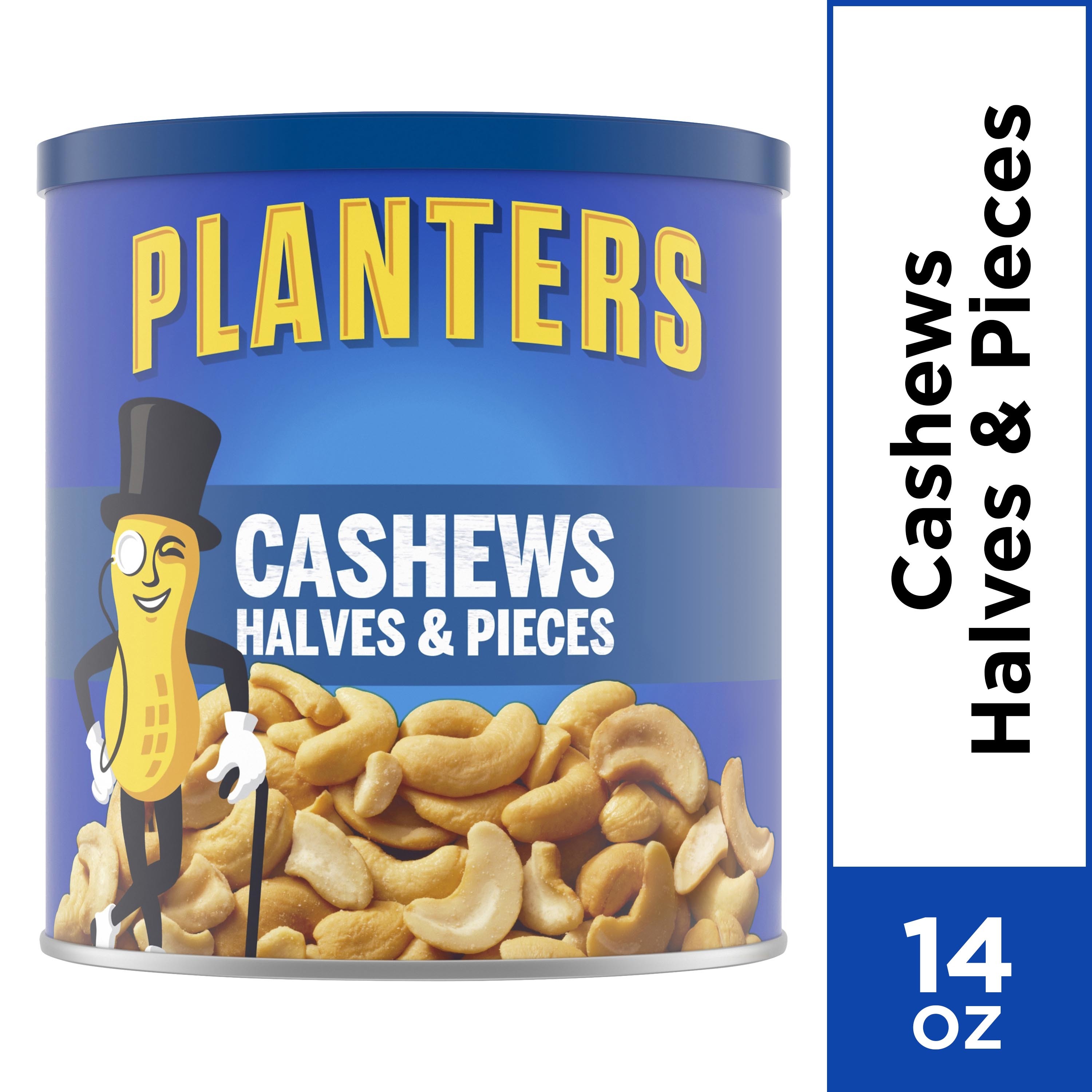 Planters Cashew Halves & Pieces, 14.0 oz Canister