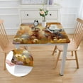 thumbnail image 2 of Acheng Rabbits Flowers Meadow Square Tablecloth 100% Polyester Fiber 36*36, 2 of 8