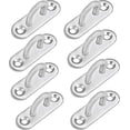 thumbnail image 1 of Placa de ojal de acero inoxidable M5 (8 piezas) - Gancho de metal oblongo en forma de U para montaje en pared y techo (50 X 17 mm) - Gancho de fijación con capacidad de 40 kg para suspensión, 1 of 5