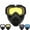 Yellow, variant on Detachable Full Face Goggle Mask, Detachable Face Goggle Shield, Windproof Protective Mask for Cycling