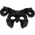 thumbnail image 5 of KAKOWELY 2 máscaras de diablo: máscara de media cara con cuernos para fiesta de Halloween, accesorios decorativos para cosplay, festivales, juegos de rol para adultos., 5 of 5