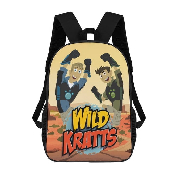 Cartoon Wild Animal Kratt Unisex, Leisure Backpack for Adults ,17 Inch Backpack, Large Capacity Travel Backpack, Men's And Women's Laptop Backpacks