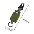 thumbnail image 2 of Houderco Multi-Use Retractable Hanging Buckle in Olive Green for Climbing Camping and Fishing, 2 of 8