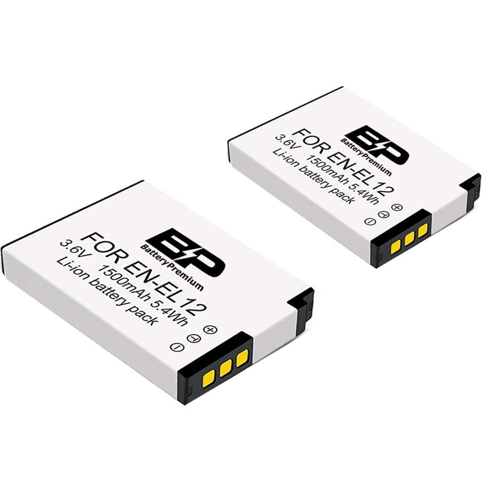 BP 2 Pack Replacement Nikon ENEL12 Battery for Nikon Coolpix W300s