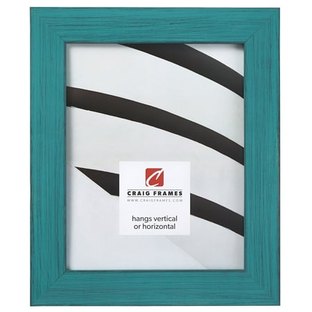Craig Frames Jasper, Country French Teal Picture Frame, 4 x 10 Inch