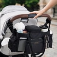 thumbnail image 2 of Momcozy Extra Grande Max Organizador para Cochecito - Con Bolsa para Chupón de Grado Alimenticio, 3 Formas de Uso y Bolso Pequeño Desmontable, Compatible con UPPAbaby y Doona, 2 of 7