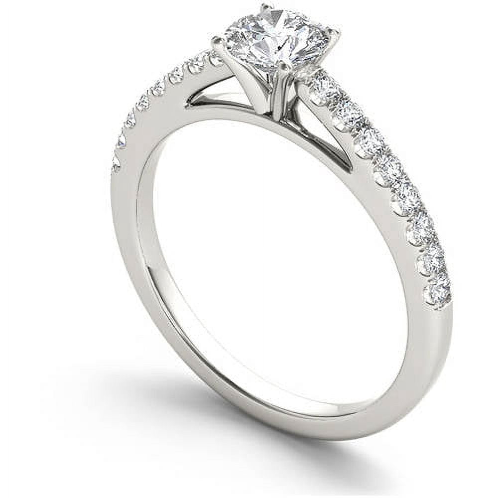 1 Carat T.W. Diamond Classic 14kt White Gold Engagement Ring