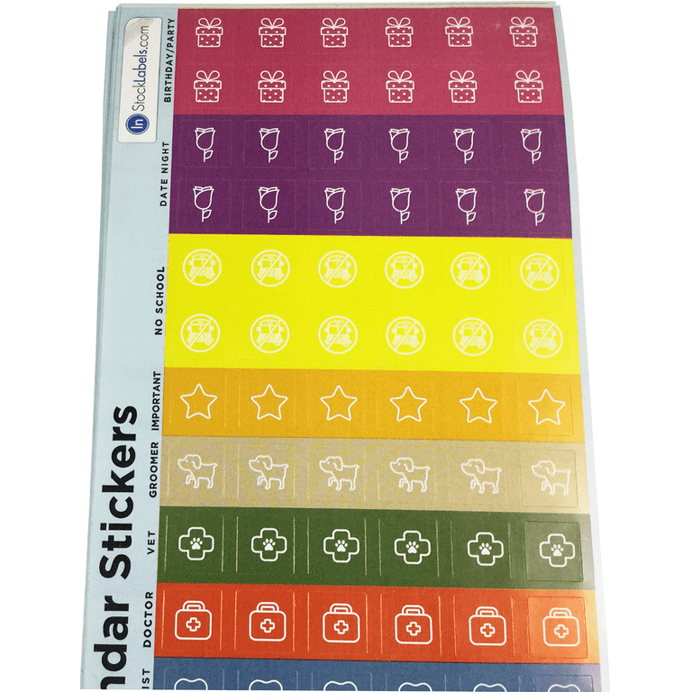 Vet Appointment Planner Stickers By Libby And Lou - Matte Sticker Sheet For Planners, Bullet Journals