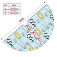 thumbnail image 3 of Rateoe Cartoon Cat Print Christmas Tree Skirt 30" for Xmas Holiday New Year Party Circle Tree Mat Ornaments Decoration, 3 of 7