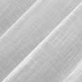 thumbnail image 3 of Archaeo Burlap Weave Linen Blend Tab Top Curtain, 50"x84", 50"x84", White, 3 of 8