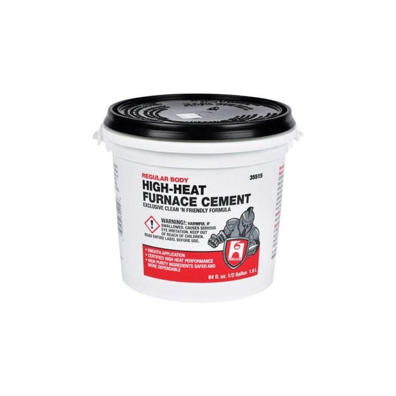 Hercules Furnace/Stove Cement,High Temp.,1/2 gal. 35515