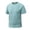 Mint Green, variant on Liweisiy Men's Ice Silk Crewneck T-Shirts Muscle Slim Stretch Short Sleeve Solid Color Tees Summer Casual Outdoor Athletic Gym Tops Gray 3XL