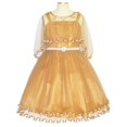 thumbnail image 2 of Girls Dress Ginger Cape Pearl Belt Wedding Party 3 Years, 2 of 9