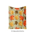 thumbnail image 3 of WDOBM Warm Blanket, Plush Blanket, Maple Leaf Pumpkin Flannel Sofa Throw Blanket, Flannel Blanket, Fall Pumpkin Throw Blanket for Sofa Throw Blanket, 3 of 6