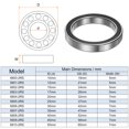 thumbnail image 2 of Uxcell 6807-2RS Ball Bearings 35mmx47mmx7mm Chrome Steel Double Sealed 4 Pack, 2 of 6