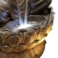 thumbnail image 2 of Alpine Corporation Brown Buddha Fountain with LED Lights, 2 of 4