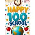 thumbnail image 4 of School 100 Days Celebration Backdrop Banner Colorful Party Supplies Background Photography Props Happy Days Decorations Classroom Event Decor, 4 of 4