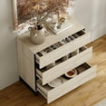 thumbnail image 6 of WAMPAT Modern TV Stand for TVs up to 100 inch, 3 in 1 TV Console with Adjustable Shelves and 3 Drawers, Media Console for Living Room,Bedroom, Beige, 6 of 15