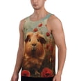 thumbnail image 2 of Logiee Rose Cute Guinea Pig Print Men's Workout Tank Top,Quick Dry Workout Tank Top,Gym Muscle Tee,Fitness Bodybuilding Sleeveless T Shirt-4X-Large, 2 of 7