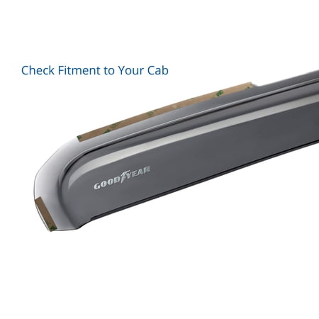 Goodyear Shatterproof in-Channel Window Deflectors for Trucks Dodge RAM 2500 3500 2019-2024 Crew Cab, Rain Guards, Window Visors for Cars, Vent Deflector, Truck Accessories, 4 pcs. - GY003404LPv