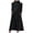 Black, variant on GigrtiJin Womens Long Sleeve Turtleneck Dresses Fall Winter Loose Pleated Solid Color Plus Size Midi Dress with Pockets