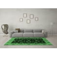 thumbnail image 3 of Ahgly Company Indoor Rectangle Abstract Emerald Green Modern Area Rugs, 7' x 10', 3 of 4