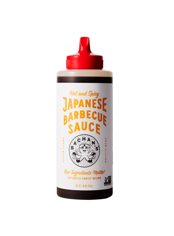 Bachan's Hot and Spicy Japanese Barbecue Sauce, 16 oz Bottle