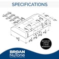 thumbnail image 2 of Broan-NuTone Hotte de Cuisinière Glacier 24 Po 250 CFM en Acier Inoxydable, 2 of 4