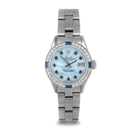Pre-Owned Rolex 6917 Ladies 26mm Datejust Watch w/ Light Blue...