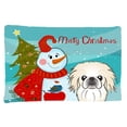 thumbnail image 1 of Carolines Treasures BB1841PILLOWCASE Snowman With Pekingese Fabric Standard Pillowcase, 1 of 2