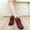 Red, variant on LSLJS Snow Boots Women's Casual Boots Winter Flat with Cotton Short Boots Women's Cotton Shoes