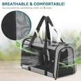 thumbnail image 5 of Petsfit Cat Carrier Dog Carriers Airline Approved, 18 x 11 x 11 Soft-Sided Pet Carrier, 3 Carrying Ways, Lightweight, Breathable, Escape Proof, with Adjustable Shoulder Strap and Soft Cushion, 5 of 8
