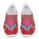 thumbnail image 1 of Zapatos casuales sin cordones con estampado de latidos del corazón para mujer, calzado plano ligero y antideslizante, zapatillas de deporte de malla cómodas para verano, 1 of 5