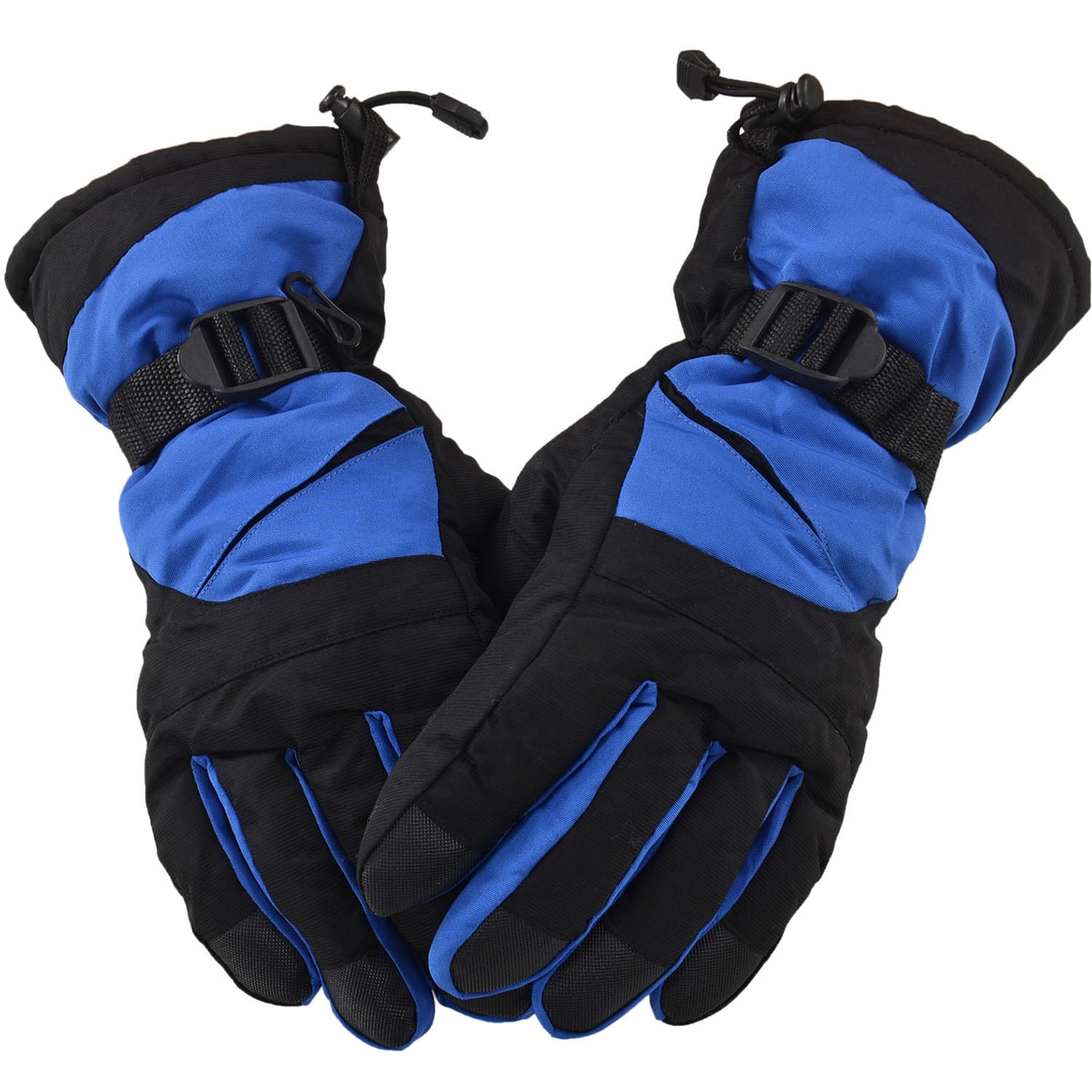 Simplicity Men's Winter Waterproof Ski Gloves for Sports & Camping,Blue Black by