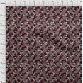 thumbnail image 4 of oneOone Georgette Viscose Brown Fabric Skull Sewing Material Print Fabric By The Yard 42 Inch Wide-aB, 4 of 5