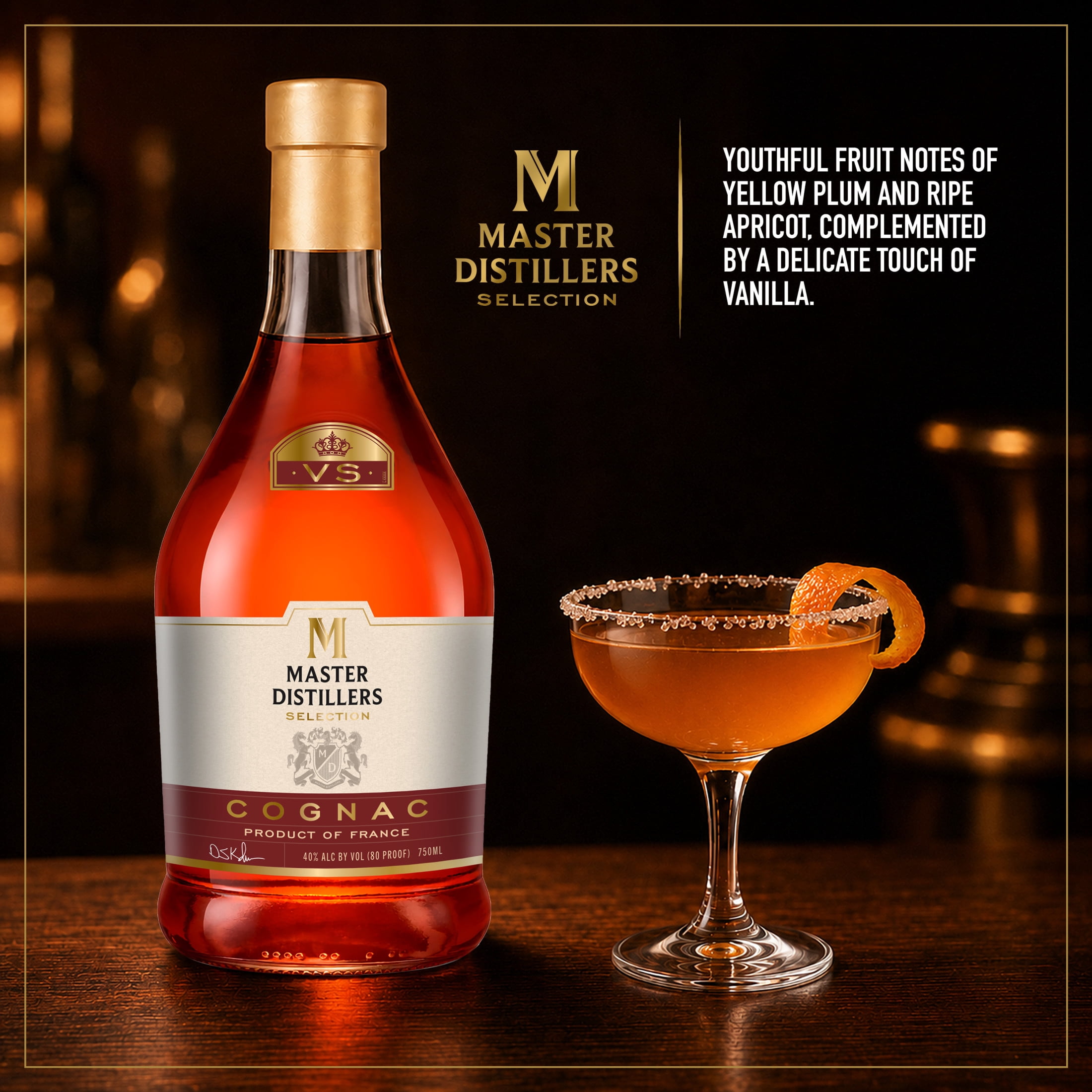 Masters Distillers Cognac, 750ml 80 Proof