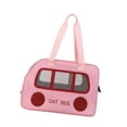 thumbnail image 4 of Bolso de portaes para mascotas bolso de viaje mascota bolso bolso de mascotas ligero bolso portátil para senderismo de transporte de perros pequeños Rosa, 4 of 8
