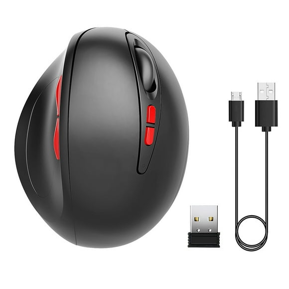 Adjustable DPI 2.4G Wireless Mouse, USB Mouse, Vertical Ergonomics Design For
