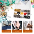 thumbnail image 3 of Luxshiny 430Pcs Pin Back Replacement Metal Brooch Clutch in Assorted Colors Wear Resistant, 3 of 8