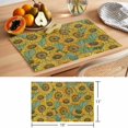 thumbnail image 6 of Summer Sunflowers Placemats Set of 2, Country Vintage Yellow Flower Green Leaf Non-Slip Place Mats Washable Table Mats for Kitchen Dining Table Decorations Indoor/Outdoor, 6 of 9