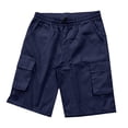 thumbnail image 3 of SAWOBUUN Men's Cargo Shorts Drawstring Elastic Waist Lightweight Hiking Fishing Shorts Relaxed Fit Casual Summer Shorts, 3 of 4