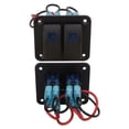 thumbnail image 4 of 2-Gang Toggle Switch, ABS Multi Protection Boat Rocker Switch Panel Blue Light 12-24V  For Trucks For SUV, 4 of 8