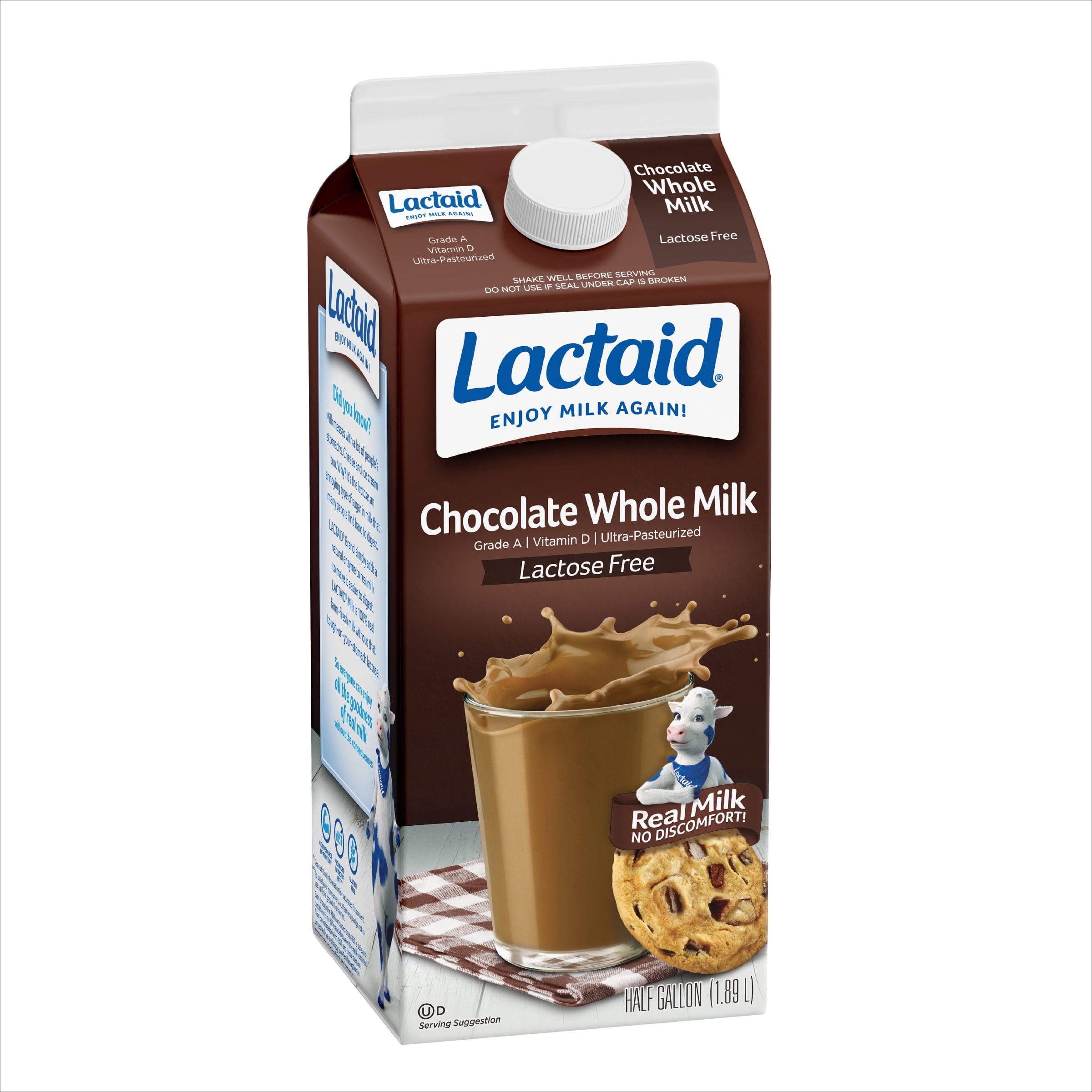 Lactaid Whole Chocolate Milk, 64 Fluid Ounce