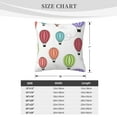 thumbnail image 4 of ZICANCN Colorful Air Balloon Throw Pillow Covers, Bed Couch Sofa Knit Decorative Pillow Covers for Living Room Farmhouse, 16"x16", 4 of 8