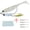 B-White, variant on M altemura 5 Pack Weighted Soft Fishing Lures with Flash Spinner Hooks, Pre-Rigged T Tail Swimbaits with Lead Weight, Artificial Baits for Bass Trout Crappie Walleye Freshwater Saltwater Fishing