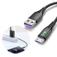 thumbnail image 2 of 5A USB Led Light Cable USB to MicroUSB Fast Charging Data Cord Nylon Braided Charging Cable Charging Line Micro, 2 of 6